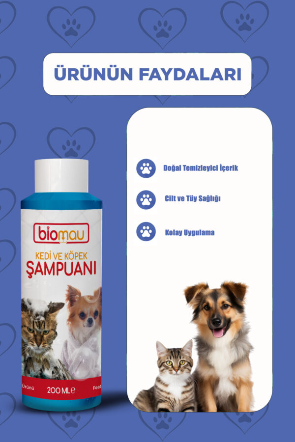 Biomau Kedi ve Köpek Şampuanı - Görsel 2